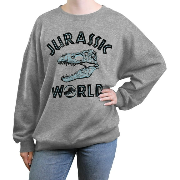 Juniors Jurassic World Blue Fossil Logo Sweatshirt