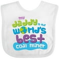 thumbnail image 3 of Inktastic Worlds Best Coal Miner Daddy Boys or Girls Baby Bib, 3 of 4