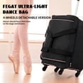thumbnail image 3 of Fegat Dance Bag with Garment Rack,23" Newly Upgraded Rolling Dance Bag With 360° Detachable Wheels,Large Travel Dance Duffle Bag for Dancers Shows Livestreamer Athletes, 3 of 9