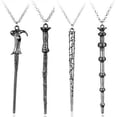 thumbnail image 3 of 2025 Collar de película Time Turner Magic Awakening, varita mágica, llavero de Sirius, figura de metal, llavero de juguete, collares HP, 3 of 5