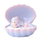 thumbnail image 1 of Seashell Mermaid Night Light Craft Sirenas Estatua Decoración Decoración de escritorio, 1 of 6