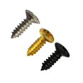 thumbnail image 4 of Tornillos para madera con cabeza cruzada, sujetadores de cabeza de hongo de cabeza redonda, tornillos autoperforantes de acero al carbono (100 unidades, negro), 4 of 5