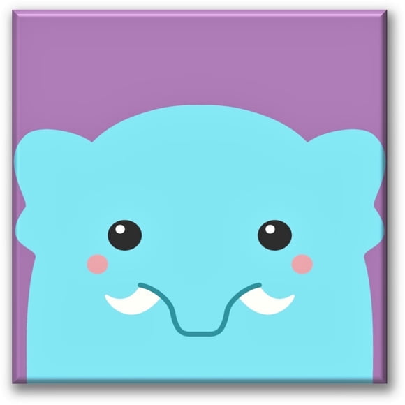 Cuadro Canvas Pixtreats Elefante Pequeño 80X80 cm