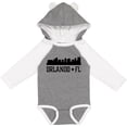 thumbnail image 3 of Inktastic Orlando Florida Skyline City Boys or Girls Long Sleeve Baby Bodysuit, 3 of 5