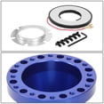 thumbnail image 5 of DNA Motoring HUB-ZTL-9059-BL For 1992 to 1997 Ford F150 F250 F350 Ranger Billet Aluminum 6-Bolt Pattern Steering Wheel Hub Adaptor Boss Kit Blue, 5 of 5