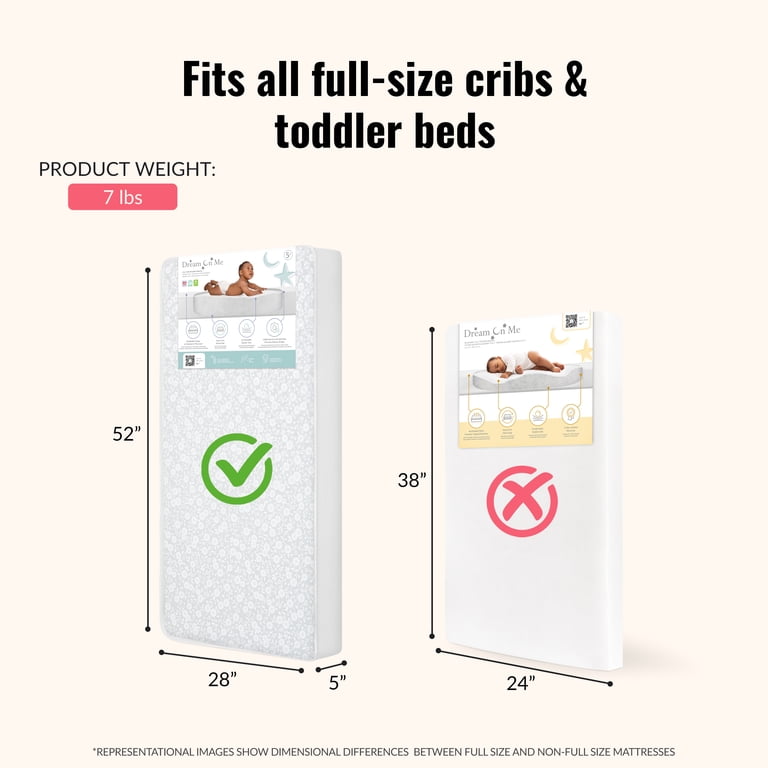 Dream On Me Breathable Orthopedic Crib Mattress, Reversible photo 3