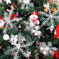 thumbnail image 4 of 30 piezas de copos de nieve navideños para colgar en el árbol de Navidad, guirnaldas de copos de nieve con purpurina, decoración para el hogar, fiesta, Navidad, bricolaje, 4 of 5