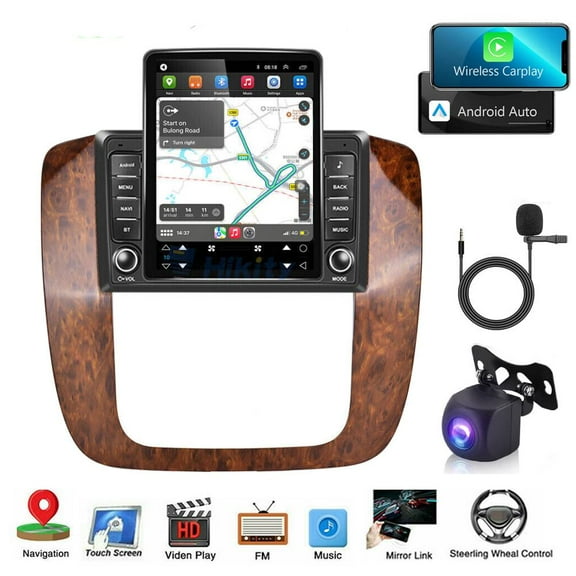 Android 13 Car Radio Stereo for Chevrolet GMC 2006-2014, 9.7" Car Multifunctional Player Support Carplay Android Auto GPS Navigation WIFI Bluetooth Rear Camera 2GB RAM 32GB ROM, Black