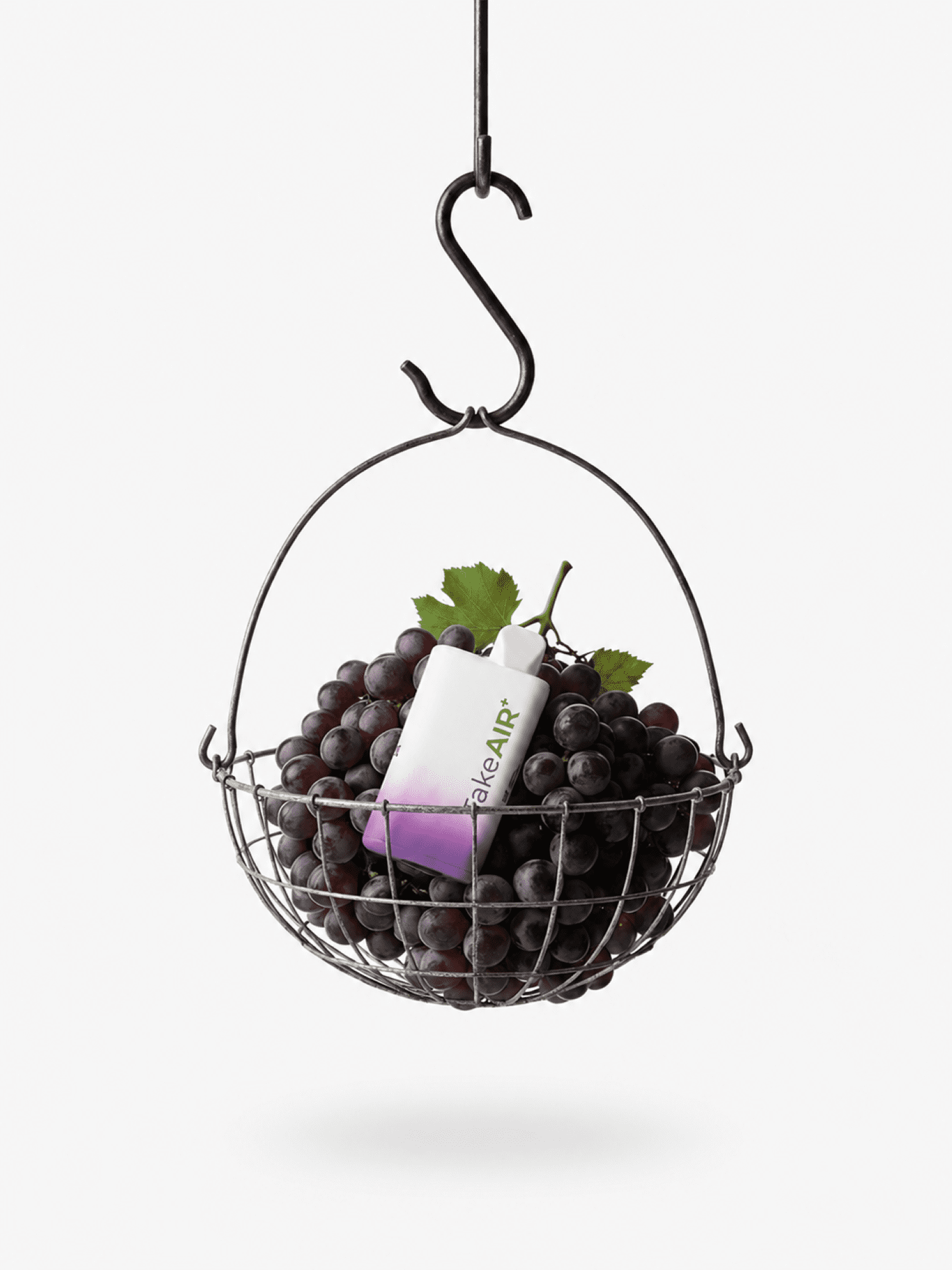 TakeAIR+ Nicotine-Free Diffuser Over 4K Puffs, All Natural, Smokeless Inhaler, Grape