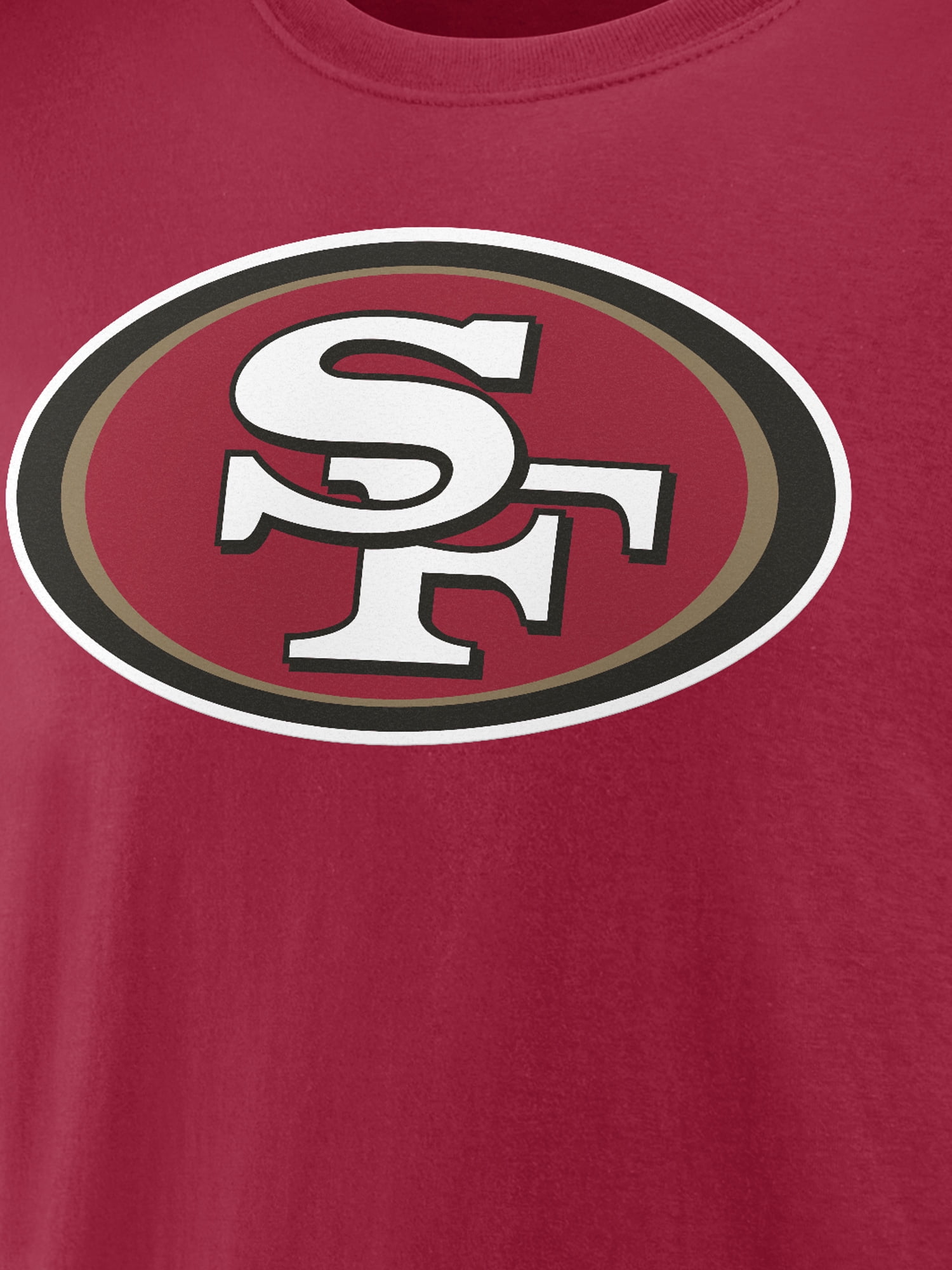 NFL San Francisco 49Ers Men's Cotton Red Short Sleeve T-Shirt