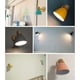 thumbnail image 3 of Lámpara nórdica de metal de hierro macaron para dormitorio, lámpara de pared moderna y simple de madera, pared de estudio, dormitorio, balcón, restaurante, escalera decorativa, pared Afortunado Sencillez, 3 of 3