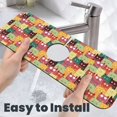 thumbnail image 6 of Sikiie Cute Cartoon Cat Splash Guard for Sink Faucet-1 PC Super Absorbent Fast Drying Mat Sink Gadgets-Splash Guard for Kitchen, Sink Mat, 6 of 7