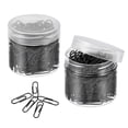 thumbnail image 1 of Unique Bargains Paper Clips 1.1 Inch Vinyl Coated with Box for Office Home Black Count 400, 1 of 6