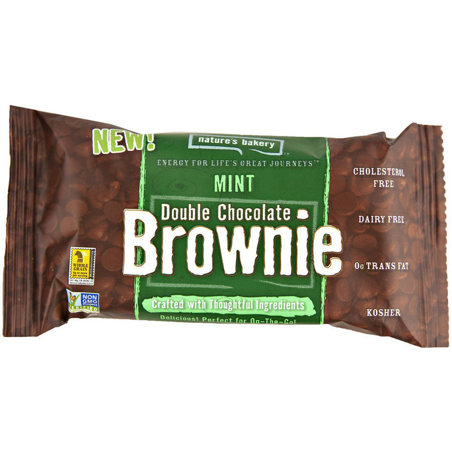 Nature's Bakery Mint Double Chocolate Brownie, 0.75 oz, (Pack of 12