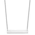 thumbnail image 4 of Auriga Fine Jewelry 925 Sterling Silver/Rh-plated Large Polished Blank Bar Necklace for Women 18", 4 of 5
