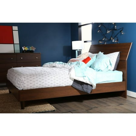 South Shore Olly Mid Century Modern Queen Platform Bed With Headboard South Shore Olly Mid Century Modern Queen Platform Bed With Headboard