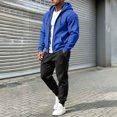 thumbnail image 6 of VEXRO Mens Hoodies 2 Piece Outfits Fleece Workout Casual Sweatpant and Drawstring Sweatshirts Fall Winter Hooded Sets, 6 of 9