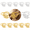 Golden-12PCS, variant on Golden/Silver Napkin Rings Set of 12 Moon and Star Metal Napkin Holder Eid al Adha Mubarak Napkin Rings Napkin Buckles Eid al Adha Mubarak Table Decoration for Muslim Theme Party