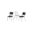 thumbnail image 2 of Iceberg 64117 17.5 in. Seat Height Rough n Ready Stack Chair Supports Up to 500 lbs. - Charcoal Seat, Charcoal Back, Silver Base (4/Carton), 2 of 2
