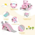 thumbnail image 6 of Costway 4-in-1 Rocking Horse & Slide Set Toddler Slide Playset w/Basketball Hoop, 6 of 12