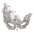 thumbnail image 1 of Halloweem Mask Masquerade Mask Halloween Mardi Gras Party Mask Metal Lady Ball Mask, 1 of 1