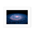 thumbnail image 1 of Nebulosas White Blue Planet Marco de Fotos de escritorio imagen Blanco Pintura arte 5x7 pulgadas, 1 of 4