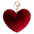 thumbnail image 1 of Coofit Key Chain Fashion Heart Shape Pom Pom Handbag Pendant Purse Charm Phone Charm, 1 of 6