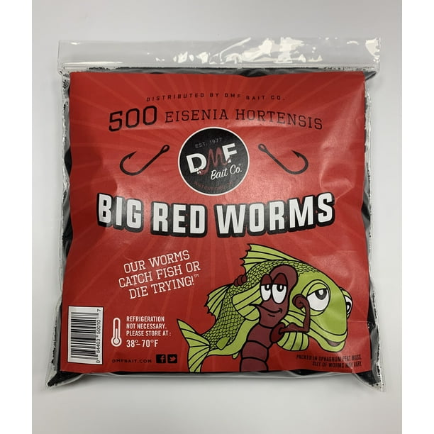 Live Red Worms in Reusable Cooler, 500 Count