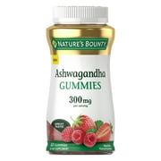 Natures Bounty Ashwagandha Gummies, 300mg KSM-66 Ashwagandha Extract, Mixed Berry, 60 Gummies