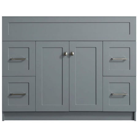 Ariel F043s-Bc Hamlet 42" Single Free Standing Vanity Cabinet Only - Grey