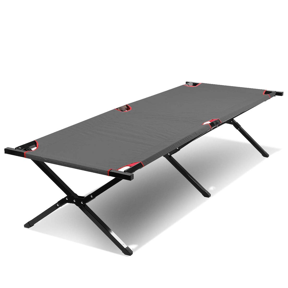 74" Portable Folding Camping Hiking Bed & Cot with Bag Up to 250 lbs