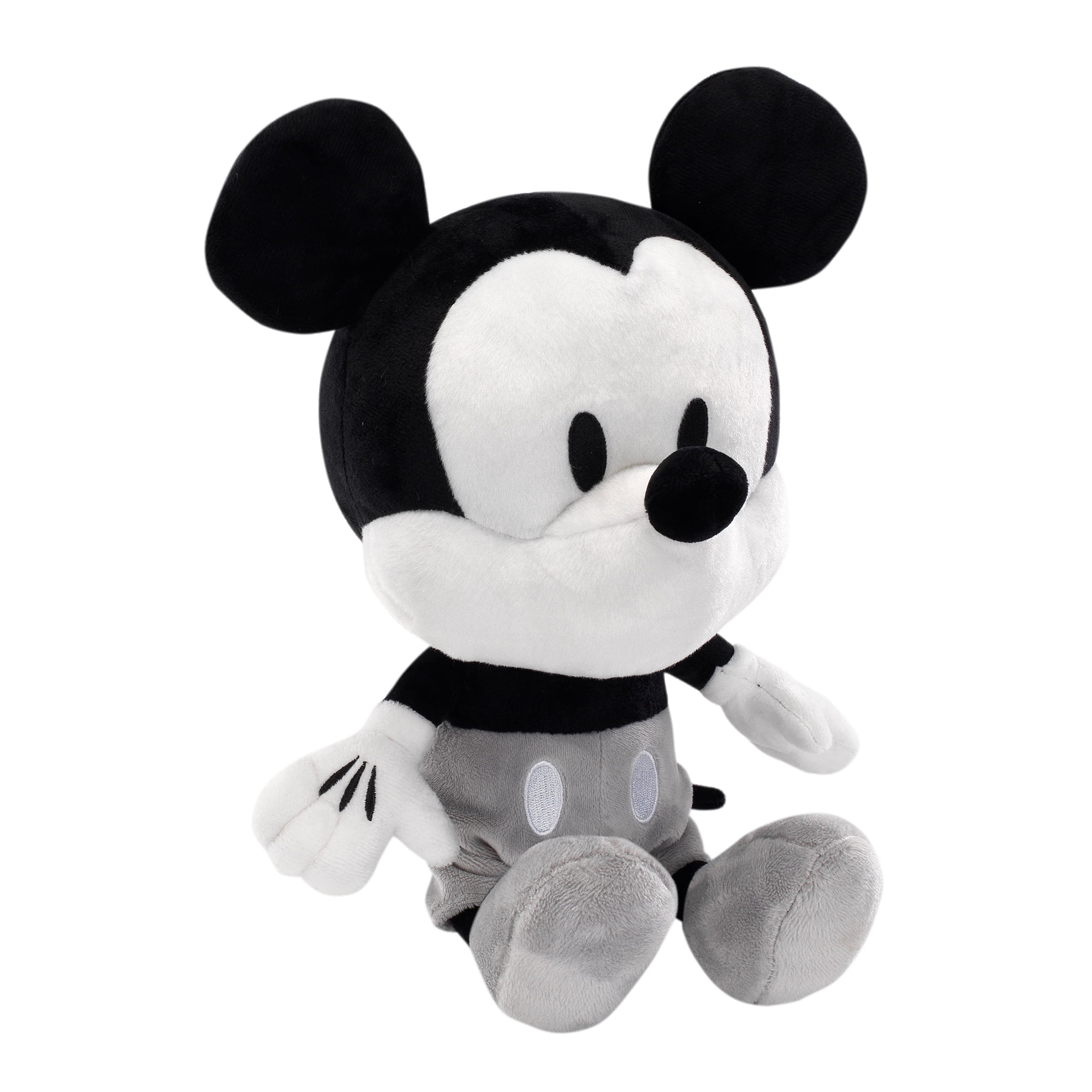 Disney Baby Mickey Mouse Black White Plush Stuffed Animal Toy by Lambs Ivy Walmart