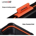 thumbnail image 2 of Camera Battery Memory Card Case, Memory Card Hard Protector Case Water-Resistant Anti-Shock Compact Camera Battery Card Storage Box for 3 Camera Batteries 3 XQD or 3 CF Cards 6 SD Cards（Orange）, 2 of 5