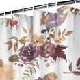 thumbnail image 3 of Pioneer Flower Floral Print Pattern Shower Curtain 72"x84" ,Bathroom Decorative Shower Curtains Set with 12 Hooks,Modern Waterproof Washable Shower Curtain, 3 of 6