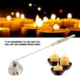 thumbnail image 3 of LYUMO 1Pcs Fashion Stainless Steel Bell Shaped Candle Snuffer Wick Trimmer Cover Hand Tool, Bell Shaped Candle Snuffer,Candle Cover, 3 of 8