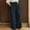 Navy, variant on AOOCHASLIY Women Fall Pants Women's Button Split Wide Leg Pants High Waist Trousers Loose Fitting Casual Pants