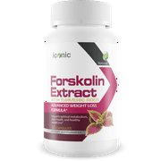 Iconic - Natural Forskolin Weight Loss Supplement - With Turmeric and Bioperine - Safe Weight Loss Supplement for Women & Men - Fat Burner and Appetite Suppressant- 30 Capsules