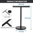thumbnail image 2 of Heavy Base Hand Towel Stand, T-Shape Stainless Steel Towel Rack for Bathroom Kitchen Countertop, Durable Matte Black Finish, 2 of 6