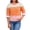 Pink, variant on Women’s Striped Open Front Cardigan Long Sleeve Crew Neck Button Down Knit Sweater Retro Casual Wool Tops