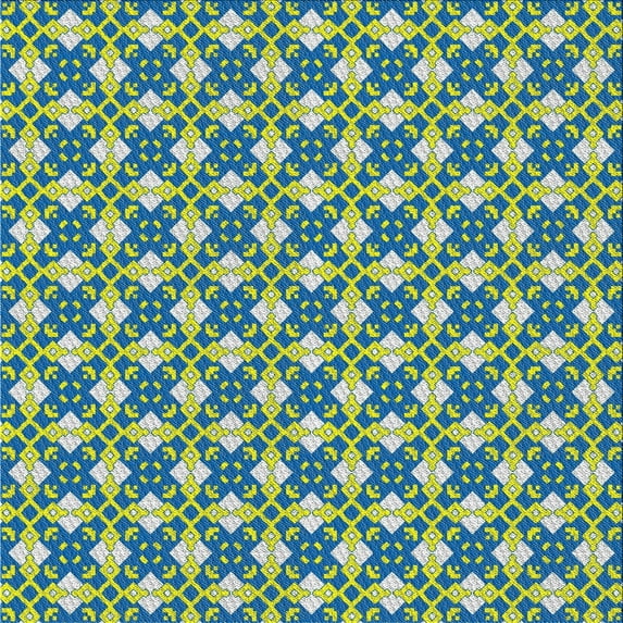 Ahgly Company Machine Washable Indoor Square Transitional Slime Green Area Rugs, 8' Square