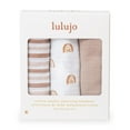 thumbnail image 3 of Lulujo - Infant, Baby, Infant - Cotton Muslin Receiving Blankets - 3 Pack, 3 of 4