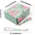thumbnail image 2 of GHSDFBB Twill Fabric Pencil Case with Zipper Closure, Green Rose, 219 Count, 2 of 7