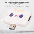 thumbnail image 3 of Expandeur de Port Usb Multifonction Hub Usb Support Charge Rapide Portable Plug And Play pour Bureau (Blanc), 3 of 5