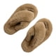 thumbnail image 4 of Zapatillas peludas para mujer, puntera abierta, estilo de banda cruzada, cálidas y suaves, de lana Artificial, zapatillas de casa para dormitorio y hogar, 4 of 8