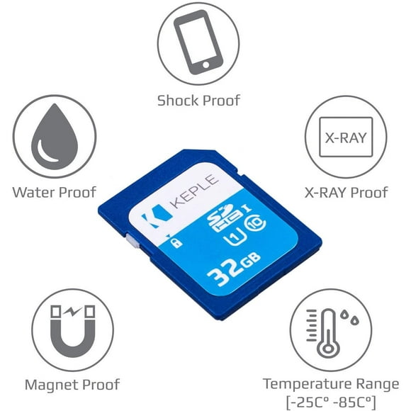 32GB SD Memory Card by Keple | SD Card for Fuji Finepix Series T400, T550, T500, XP150, XP50, XP60, XP200, XP70, XP80,