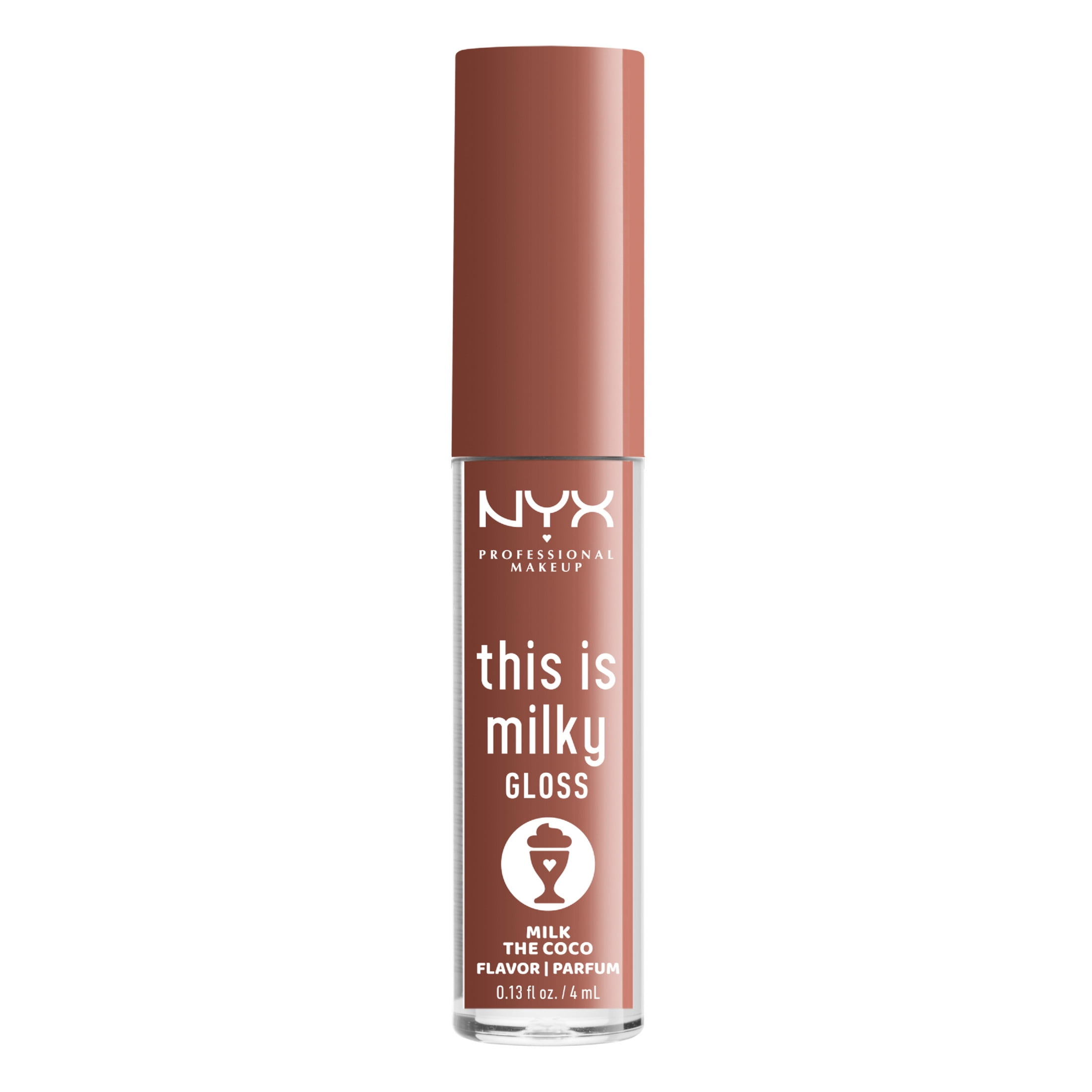 NYX Professional Makeup This Is Milky Gloss, Lip Gloss with 12 Hr Hydration, Milk the Coco