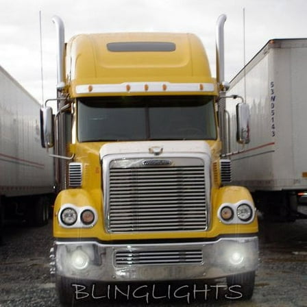 For LED Halo Angel Eye Fog Lights Lamps for Freightliner Coronado