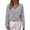 *Gray, variant on Women's Diamond Pattern Long Sleeve Sweater with Sequin ,Casual Loose Fit Knit Top ,Women's Plus XL