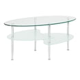 thumbnail image 4 of Manor Park Table basse de verre ovale double vague, 4 of 6