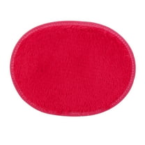 Fenull Oval Carpet Floor Mat Red 30*40, 30*40Cm Anti-Skid Fluffy Shaggy Area Rug Home Bedroom Bathroom Floor Door Mat